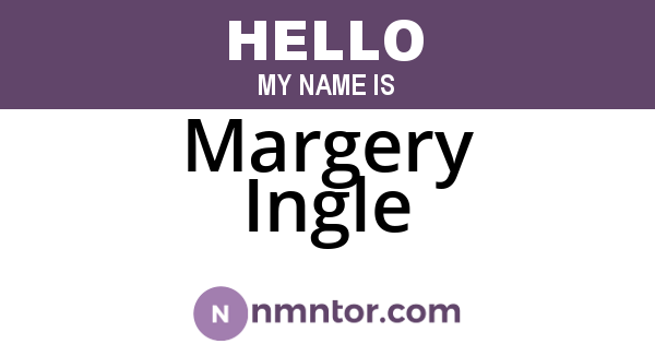 Margery Ingle