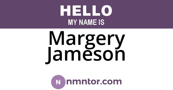 Margery Jameson