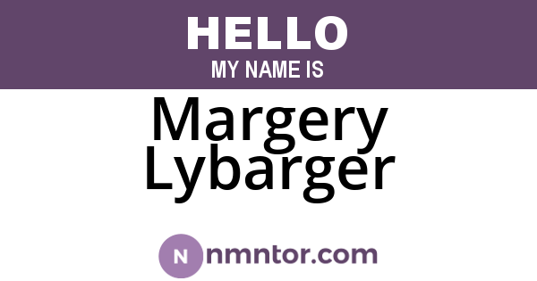 Margery Lybarger