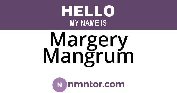 Margery Mangrum