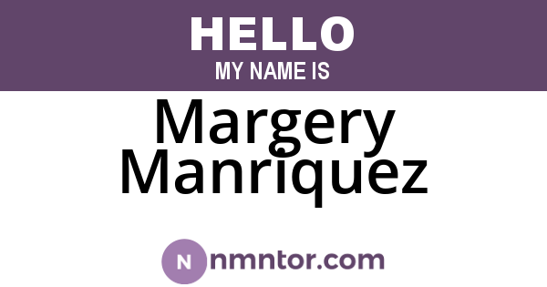 Margery Manriquez