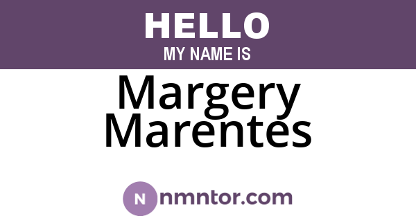Margery Marentes