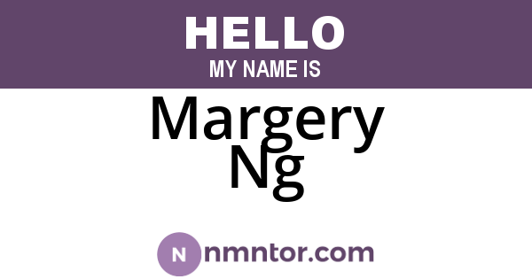 Margery Ng