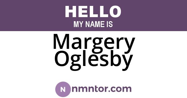 Margery Oglesby