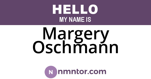 Margery Oschmann