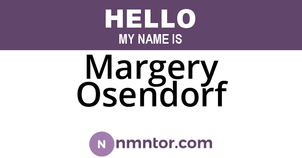 Margery Osendorf