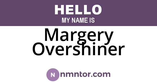 Margery Overshiner