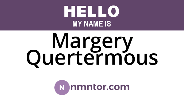 Margery Quertermous