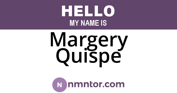 Margery Quispe