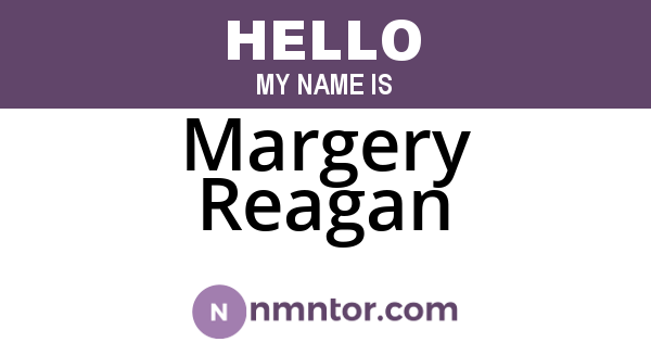 Margery Reagan