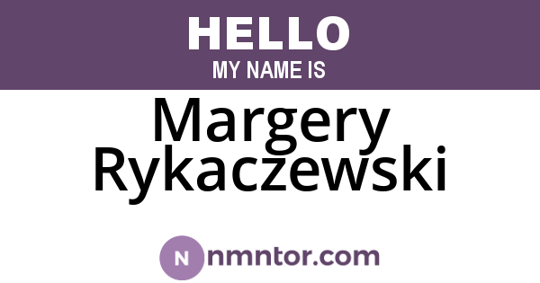 Margery Rykaczewski