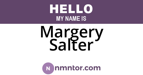 Margery Salter