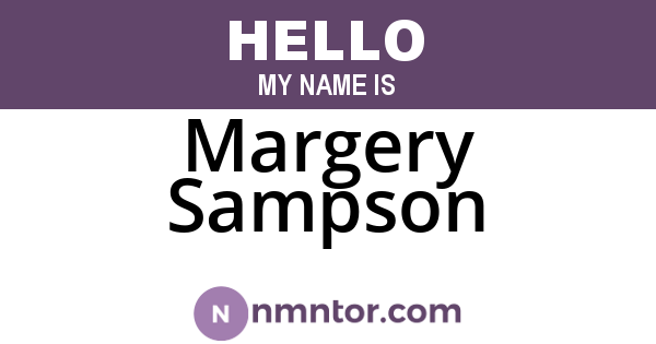 Margery Sampson