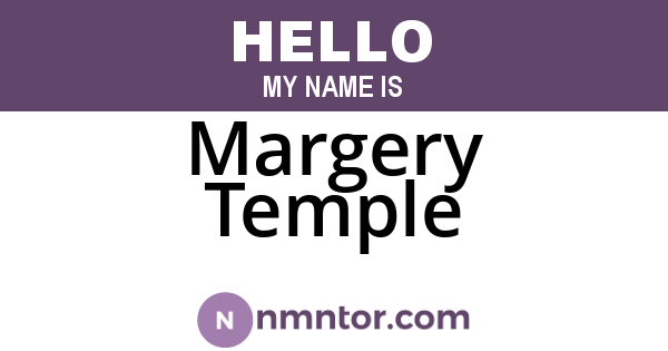 Margery Temple