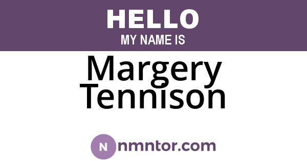 Margery Tennison