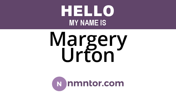 Margery Urton
