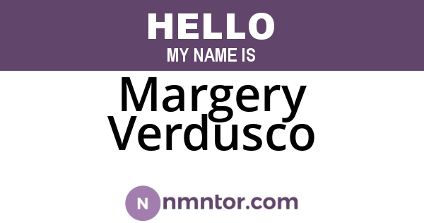 Margery Verdusco