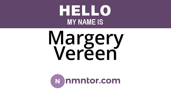 Margery Vereen