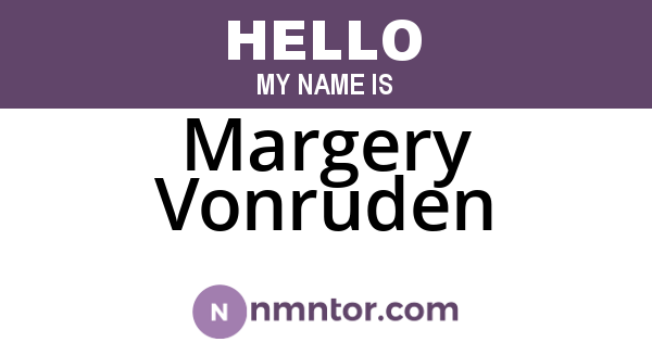 Margery Vonruden