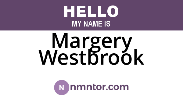 Margery Westbrook