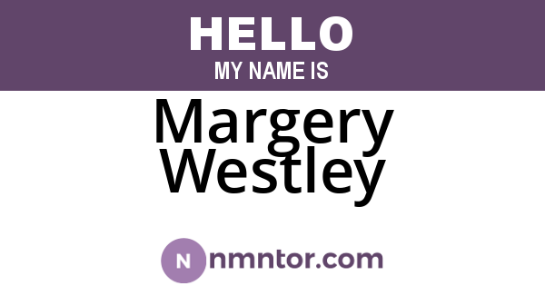 Margery Westley