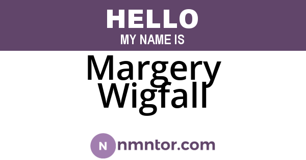 Margery Wigfall