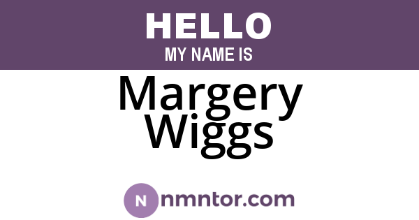 Margery Wiggs
