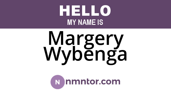 Margery Wybenga