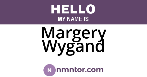 Margery Wygand