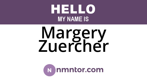 Margery Zuercher