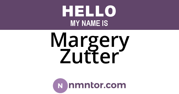 Margery Zutter