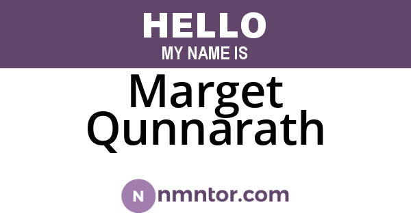 Marget Qunnarath