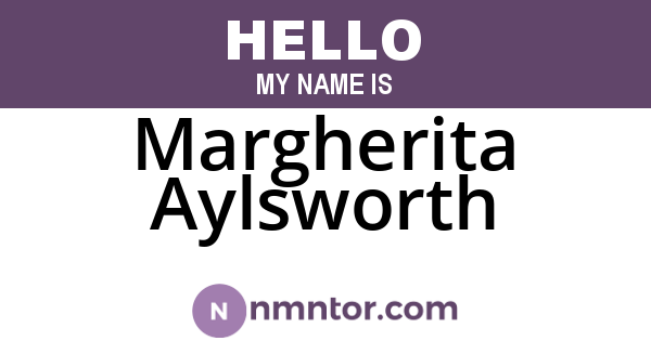 Margherita Aylsworth