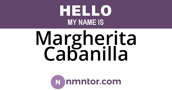 Margherita Cabanilla