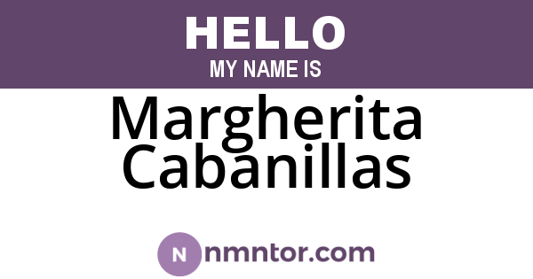 Margherita Cabanillas