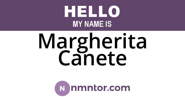 Margherita Canete