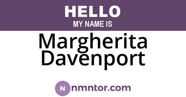 Margherita Davenport
