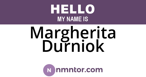 Margherita Durniok