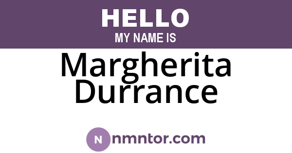 Margherita Durrance