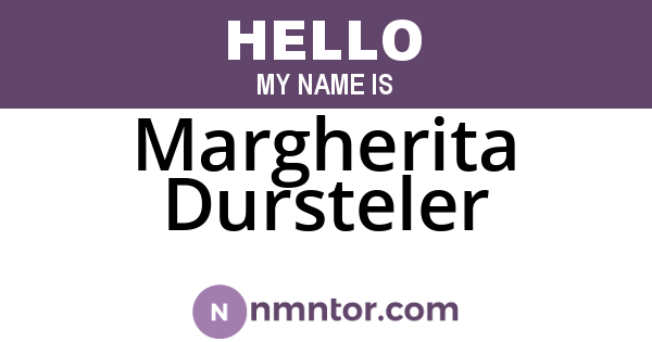 Margherita Dursteler