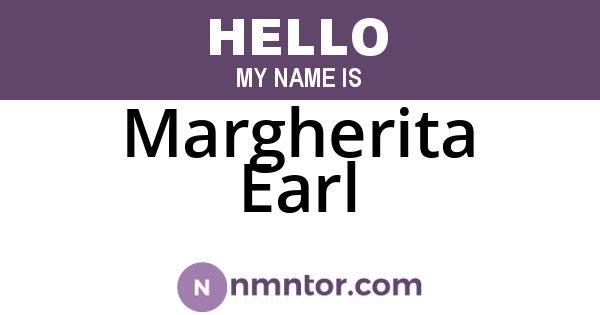 Margherita Earl