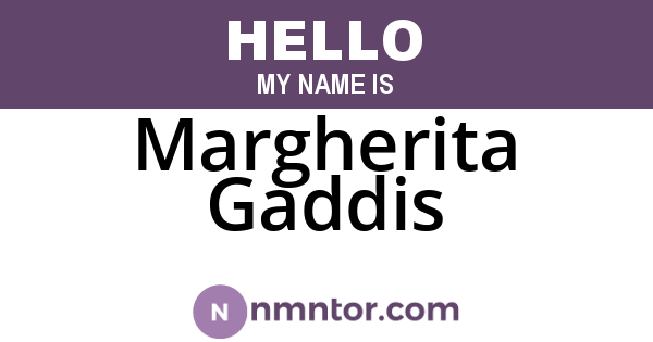 Margherita Gaddis