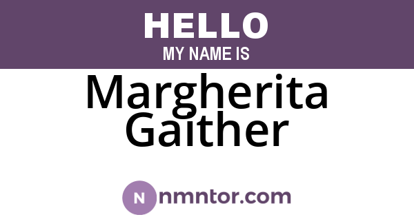 Margherita Gaither