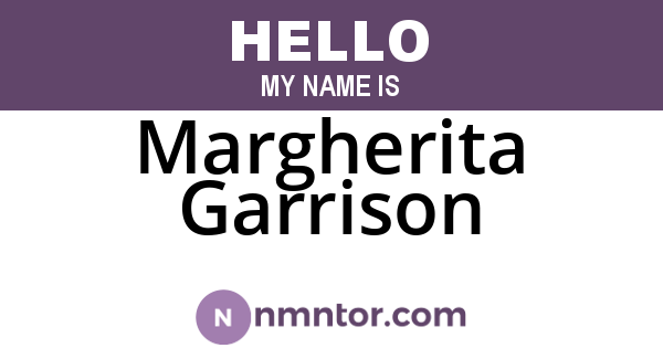 Margherita Garrison
