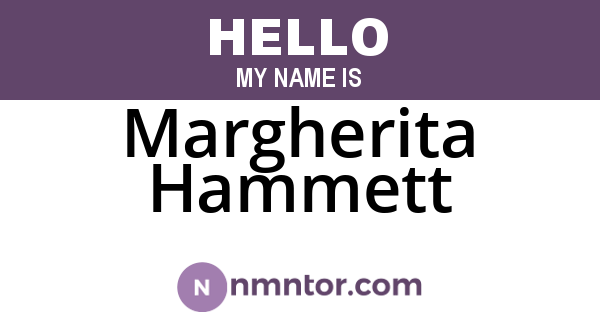 Margherita Hammett