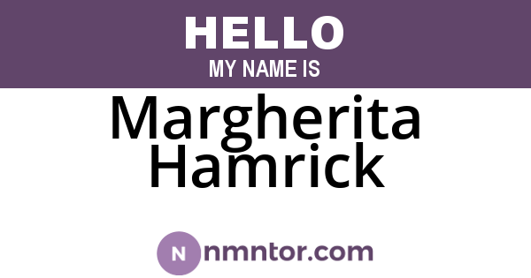 Margherita Hamrick