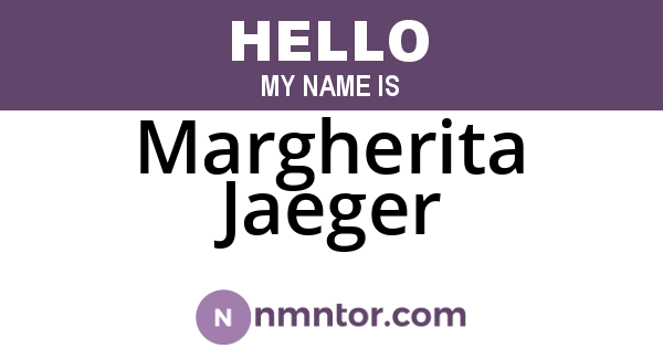 Margherita Jaeger