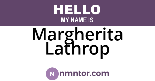 Margherita Lathrop