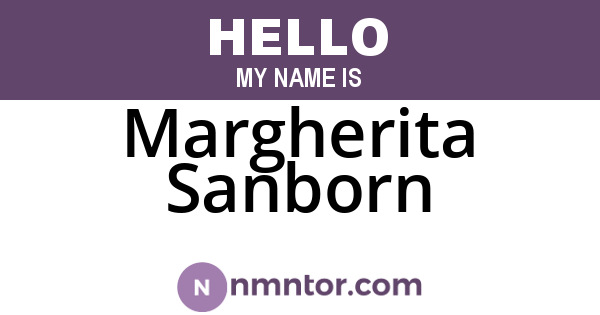 Margherita Sanborn