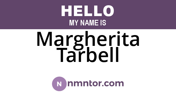 Margherita Tarbell